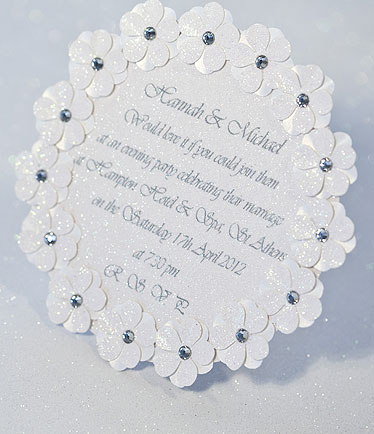 Daisy Chain Wedding Invitation